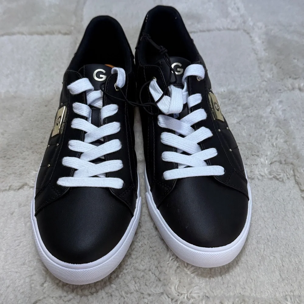 G by Guess Los Angeles Black and Gold Sneakers